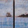 Olad & Curtis, 2011
Encaustics on Wood Panel 
12" x 6" (diptych)