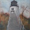 Owls Head Light, 2012
Encaustics on Wood Panel
16" x 20"