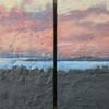 Penobscot Morning, 2012
Encaustics on Wood Panel
12"x6" (diptych)