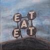 EAT by Indiana, 2012
Encaustics on Wood Panel
6" x 6"